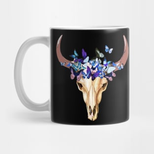 Cow skull floral 9 Mug